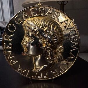 Harry Rosenfeld 1960s Vintage Caesar Gold Coin Minaudiere Bag